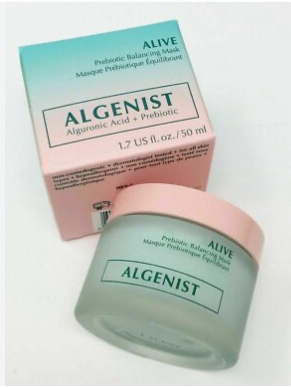 Algenist Mint Green Headband & Skincare Application Visual